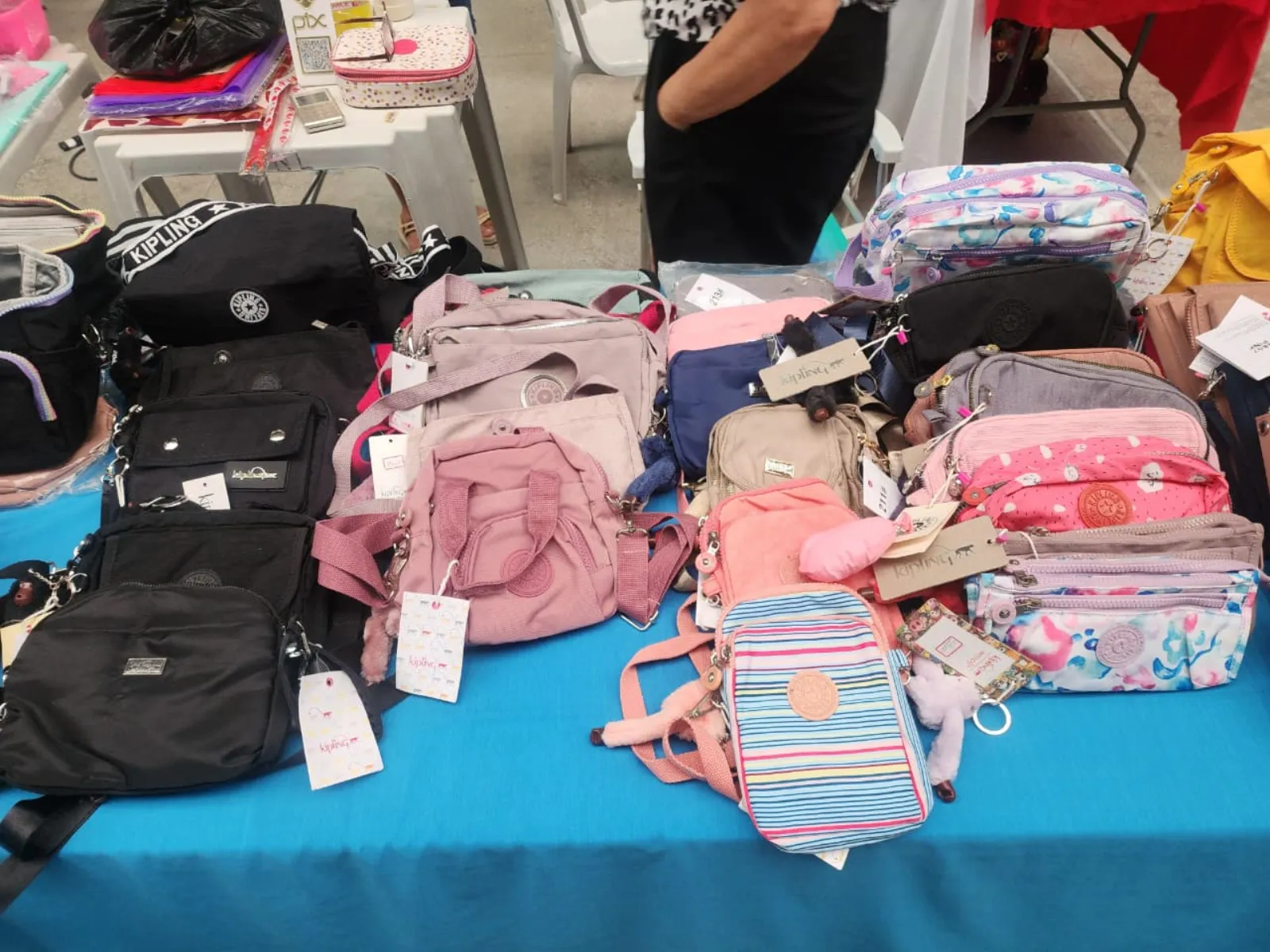 Bolsas e necessaires Kipling em diversas cores